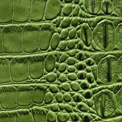 Green Alligator Vinyl Fabric