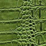 Green Alligator Vinyl Fabric / 40 Yards Roll