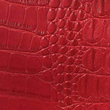 Red Alligator Vinyl Fabric