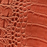 Orange Alligator Vinyl Fabric / 40 Yards Roll