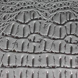 Gray Silver Two Tone Crocodile Vinyl Fabric