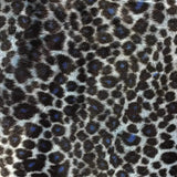 Baby Cheetah Blue Velboa Fur Cheetah Animal Short Pile Fabric