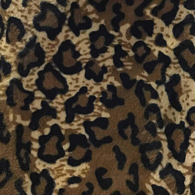 Jaguar Velboa Fur Puma Animal Short Pile Fabric