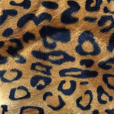 Leopard Gold Velboa Fur Leopard Animal Short Pile Fabric