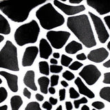 Safarri Black Fake Fur Giraffe Animal Short Pile Fabric
