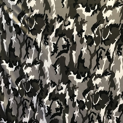 Gray Camouflage Spandex Fabric