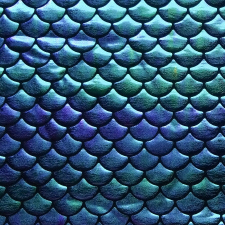Blue Purple Gradient Mermaid Fish Scale