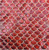 Red Large Mermaid Fish Scale