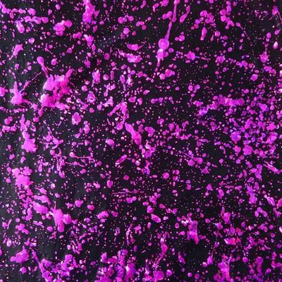 Black Fuchsia Mystique Splats Stretch Spandex