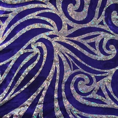 Gold Purple Reversible 2way Stretch Lycra Fabric 58” Dress Craft Clothes  Costume