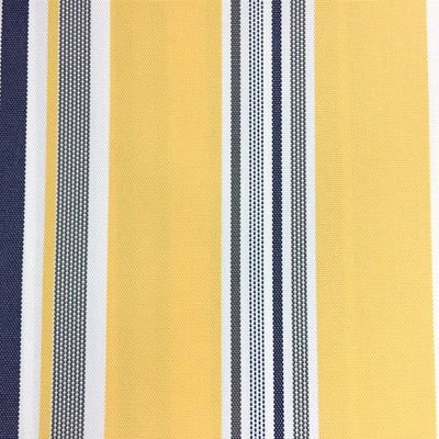Yellow Multi Stripe Canvas Waterproof Outdoor Fabric
