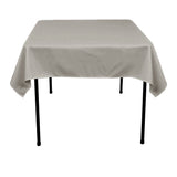 Heather Grey Square Polyester Overlay Tablecloth 60" x 60"