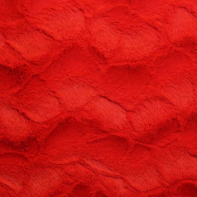 Red Rich Minky Stella Fabric