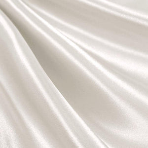 Off White Bridal Satin Fabric / 50 Yards Roll