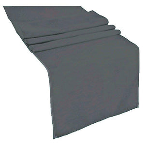 Charcoal Polyester Table Runner