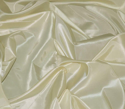 Ivory Taffeta Solid Fabric / 50 Yards Roll