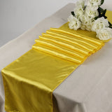 Yellow Satin Table Runner﻿