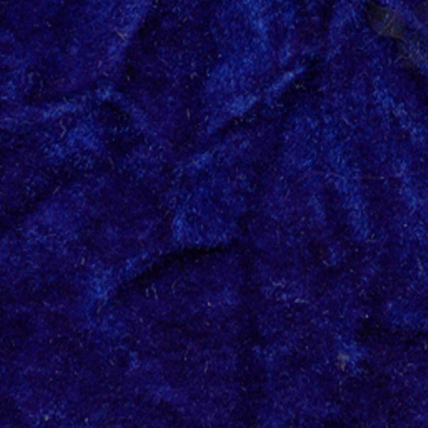 Royal Blue Flocking Crushed Velvet Fabric / 50 Yards Roll