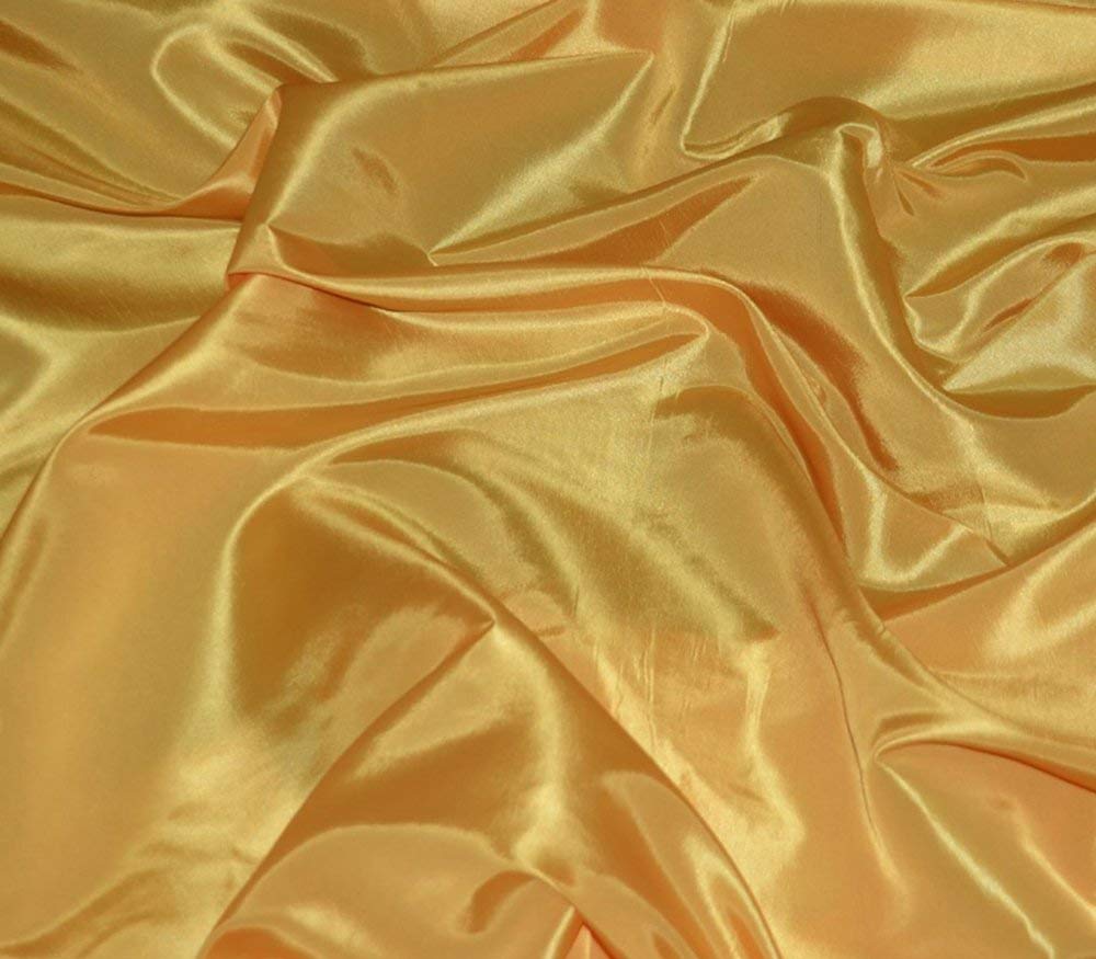 Yellow Taffeta Solid Fabric
