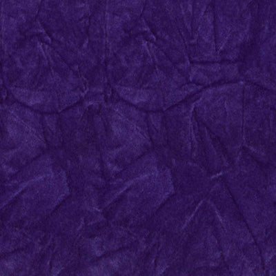 Purple Flocking Crushed Velvet Fabric / 50 Yards Roll