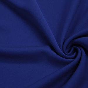 Royal Solid Stretch Scuba Double Knit Fabric / 50 Yards Roll