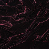 Dark Burgundy Silk Velvet Fabric