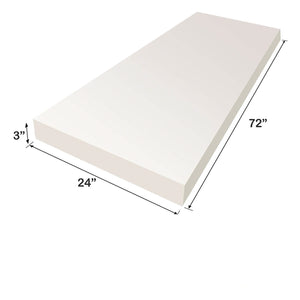 Regular Density Mattress Cushion Foam ( 3" H x 24" W x 72" L )