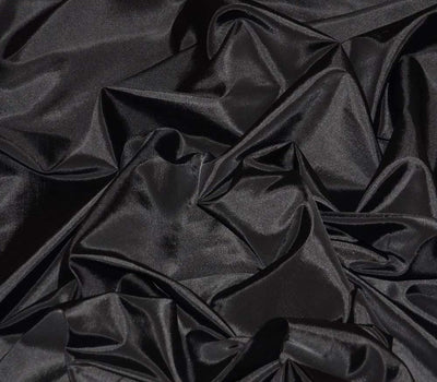 Black Taffeta Solid Fabric / 50 Yards Roll