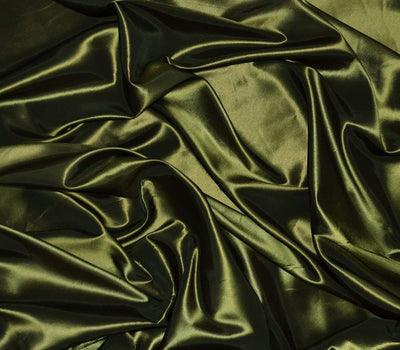 Olive Taffeta Solid Fabric / 50 Yards Roll