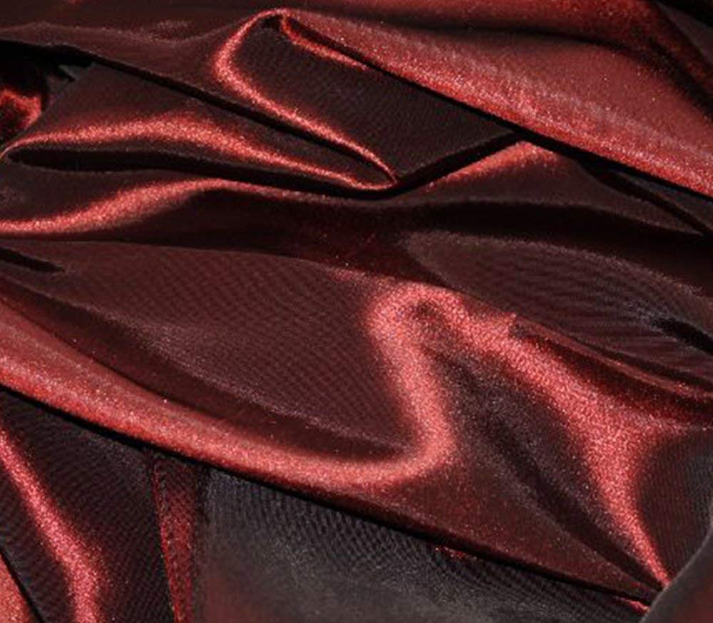 Burgundy Taffeta Solid Fabric