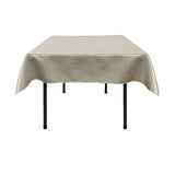 Silver Satin Overlay Tablecloth 60" x 60"