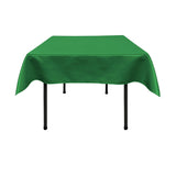 Emerald Satin Overlay Tablecloth 60" x 60"