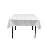 White Square Polyester Overlay Tablecloth 60" x 60"