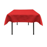 Red Satin Overlay Tablecloth 60" x 60"