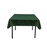 Hunter Green Square Polyester Overlay Tablecloth 60" x 60"