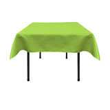 Lime Satin Overlay Tablecloth 60" x 60"