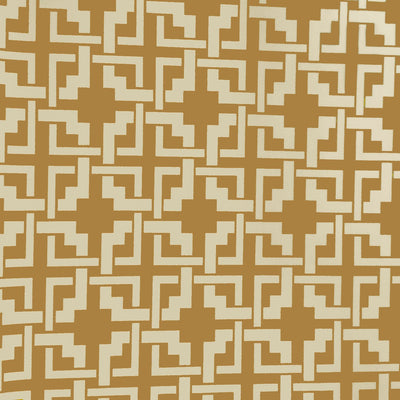 Khaki Ivory Puzzle Style Canvas Waterproof Outdoor Fabric