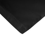 Black Fitted Polyester Tablecloth