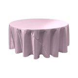Lilac Bridal Satin Round Tablecloth 108"