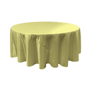 Sage Bridal Satin Round Tablecloth 90"