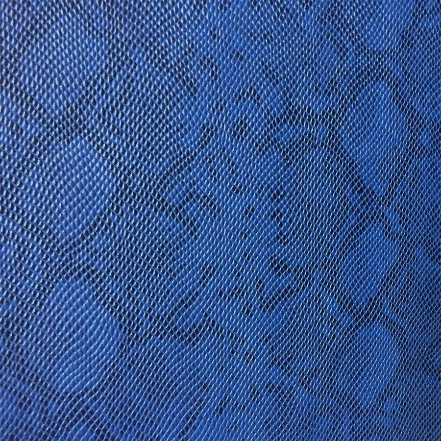Blue Matte Python Snake Skin Vinyl Fabric / 40 Yards Roll