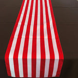 Red Poly Cotton Stripe Runner