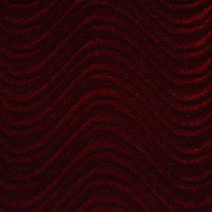 Burgundy Velvet Flocking Swirl Upholstery Fabric / 50 Yards Roll