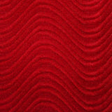 Ruby Velvet Flocking Swirl Upholstery Fabric