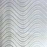 White Velvet Flocking Swirl Upholstery Fabric / 50 Yards Roll