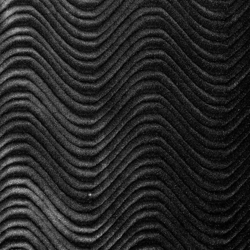 Black Velvet Flocking Swirl Upholstery Fabric 