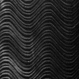 Black Wave Swirl Flocking Velvet Upholstery Fabric / 50 Yards Roll