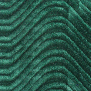 Green Velvet Flocking Swirl Upholstery Fabric / 50 Yards Roll