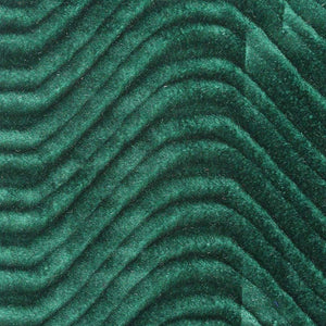 Green Velvet Flocking Swirl Upholstery Fabric