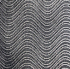 Silver Velvet Flocking Swirl Upholstery Fabric